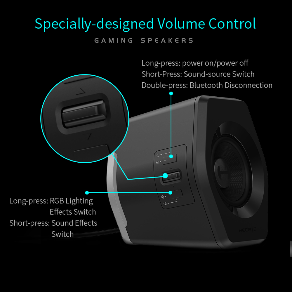 Edifier G2000 Speaker RGB Led 2.0 Gaming Bluetooth Speakers with USB ...