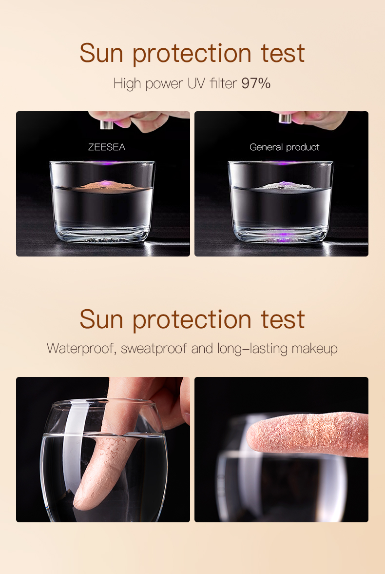 ZEESEA Sunscreen Compact Powder SPF 25 PA++++ Face Powder Oil Control