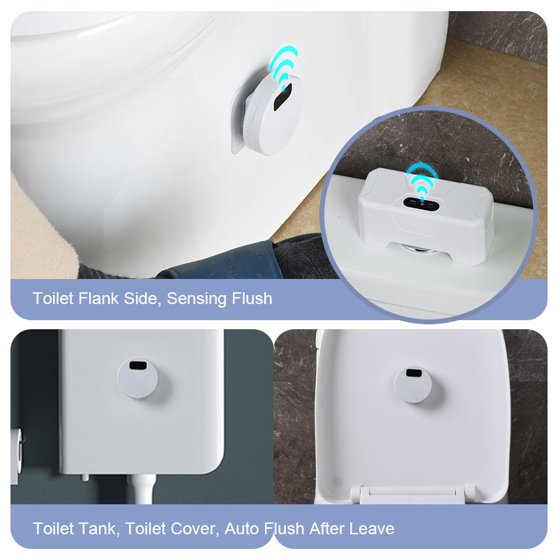 ECILY Automatic Toilet Flush Button Induction Toilet Flusher External ...