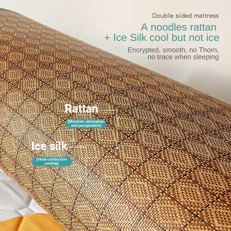 Banig Cooling Mattress Pad Foldable Summer Sleeping Mat Double/Queen