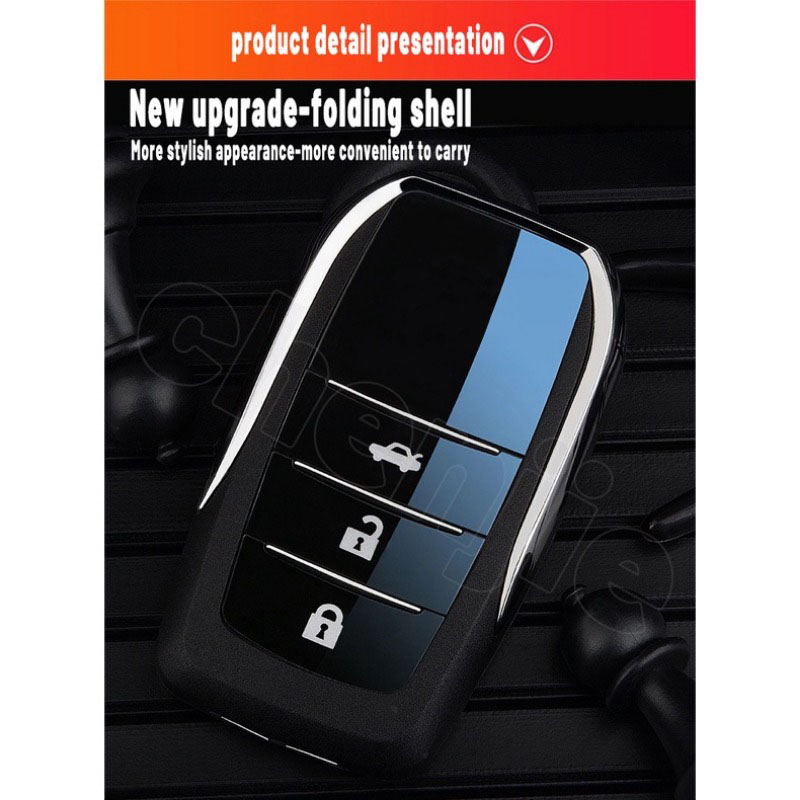 sale cod Suitable for Toyota Vios flip key Prime accessories Gen 4 2019 ...