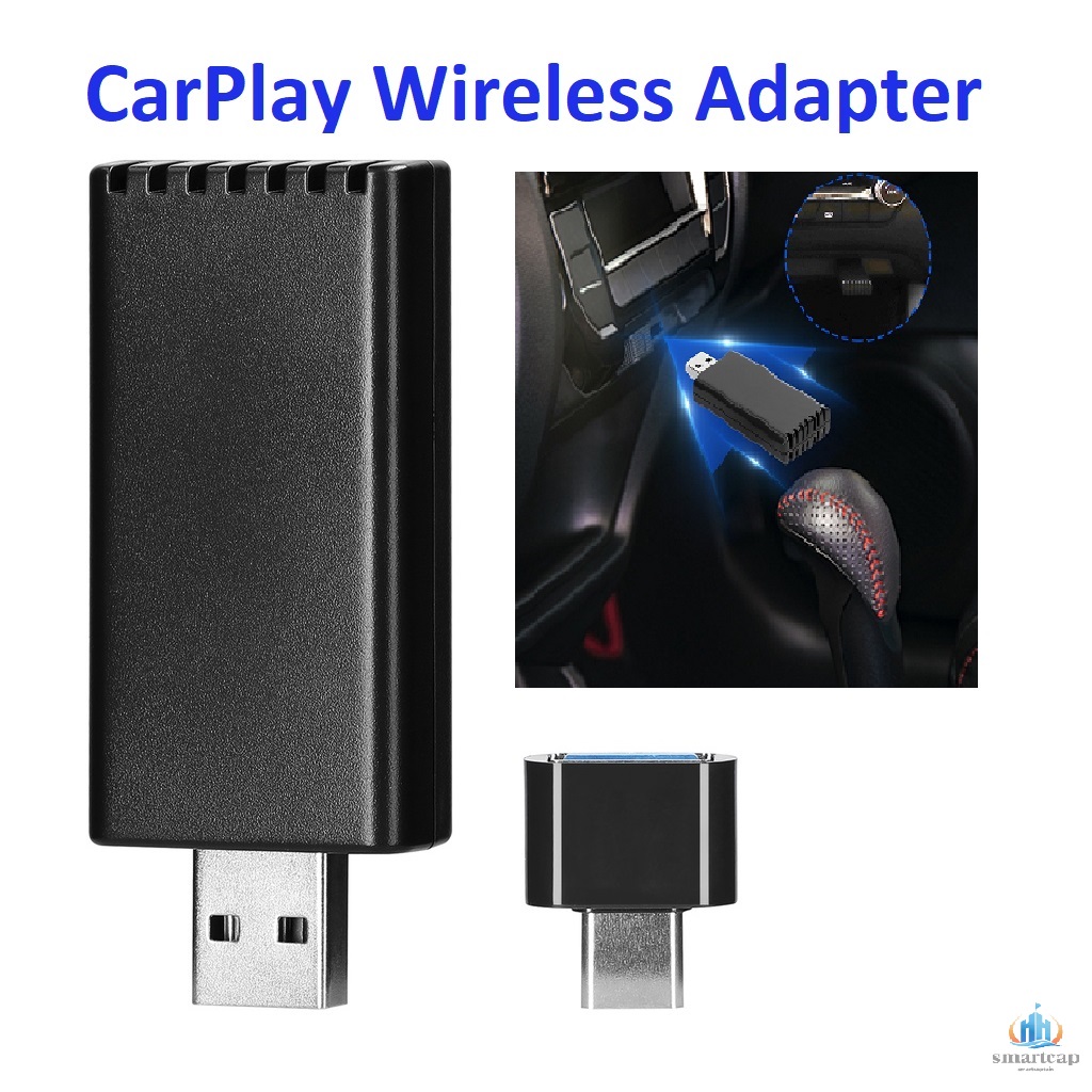 Scapph iPhone CarPlay Wireless Adapter Carplay Dongle Car Wired to Wireless  Carplay Box USB-A/USB-C Plug & Play Compatible with Factory Wired CarPlay  Car wireless carplay kit
