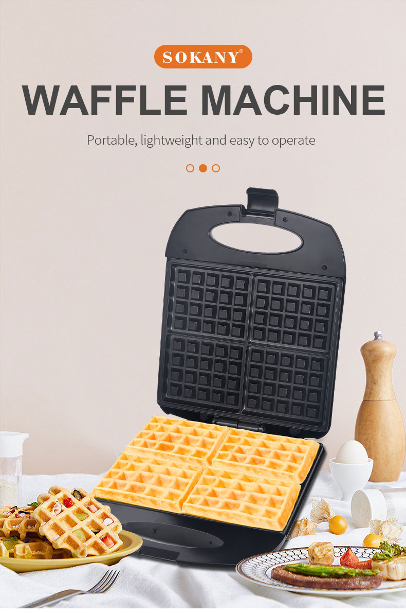 INHDBOX Waffle Maker Electric big 1400W Waffle Maker Non Stick Waffle