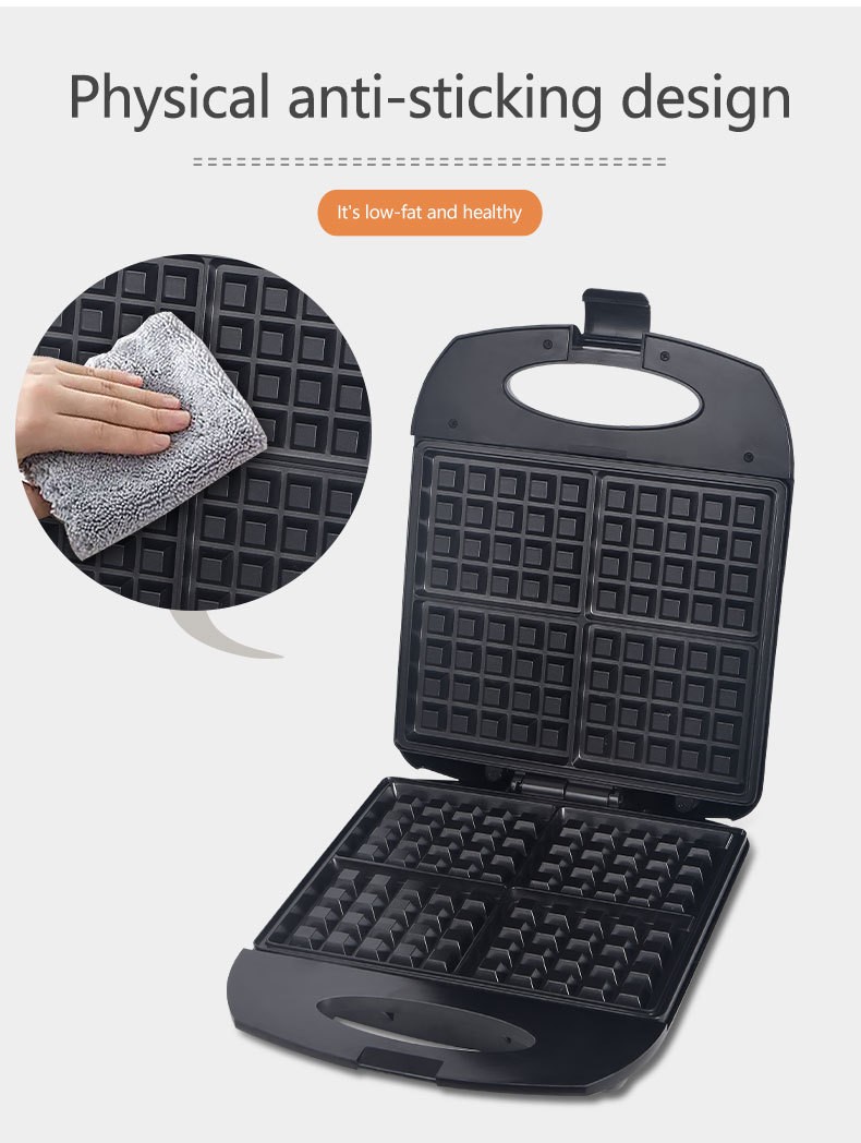 INHDBOX Waffle Maker Electric big 1400W Waffle Maker Non Stick Waffle