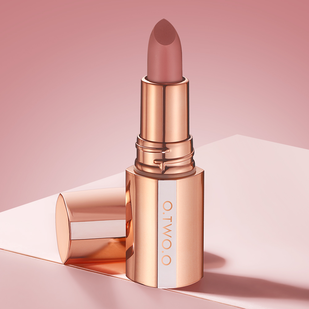 O TWO O Matte Lipstick Misty Kiss Lock Color Silky 24H Long Lasting Lip