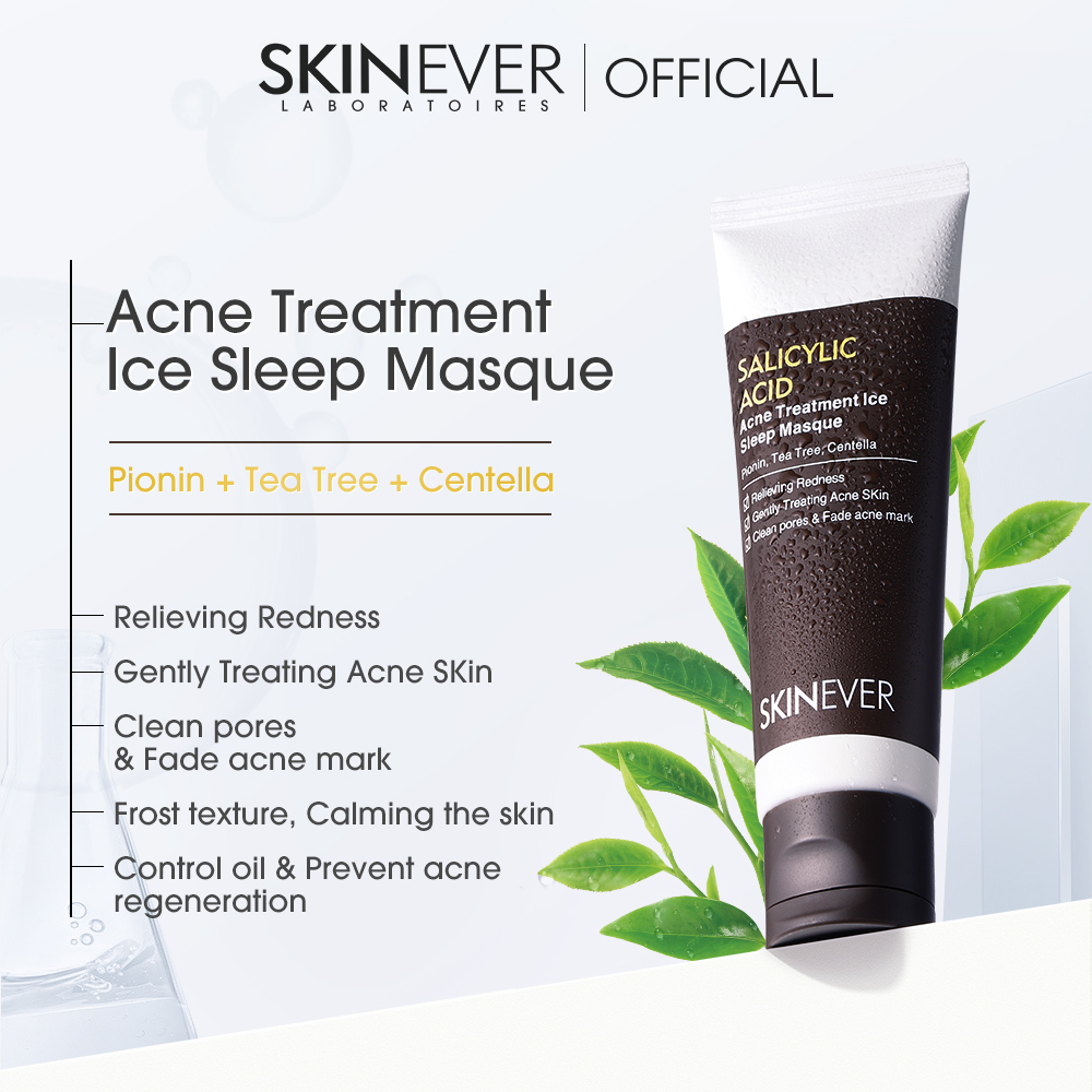 SKINEVER Salicylic Acid Hydra Moist Sleep Mask Pimple Eraser Overnight Mask for Acne Skin Skin