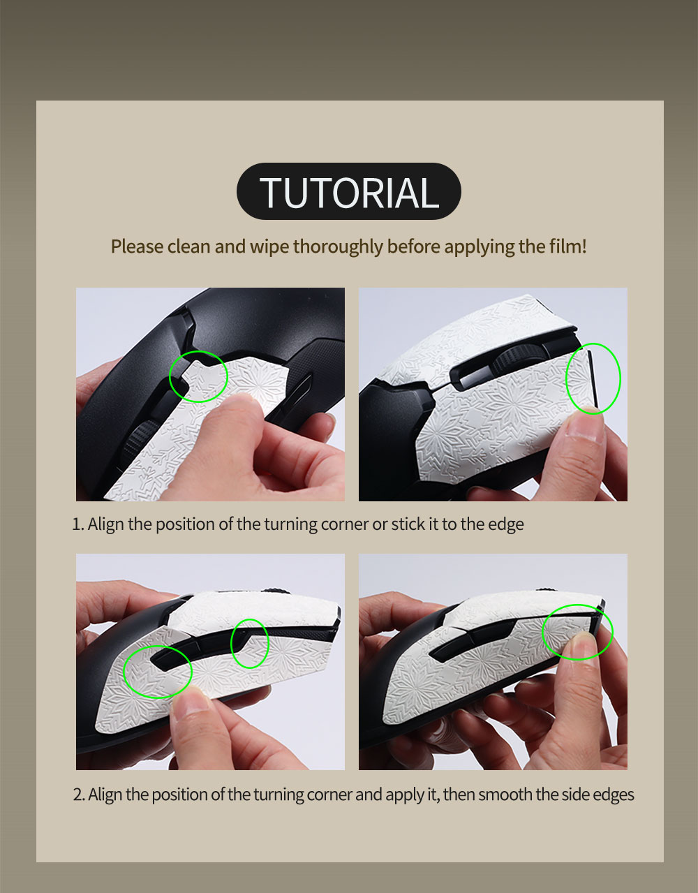 Razer mouse grip tape skate Mouse Anti-skid Sticker razer Viper ...