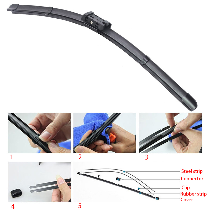 Car Windshield Wiper Blade Rubber Strip Refill 14