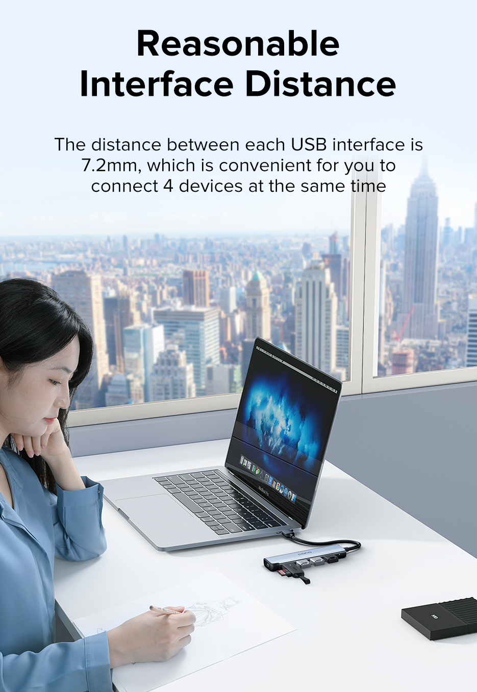 LLANO USB 3.0 4 Port Hub For Printer Mouse Keyboard HD Flash Drive USB ...