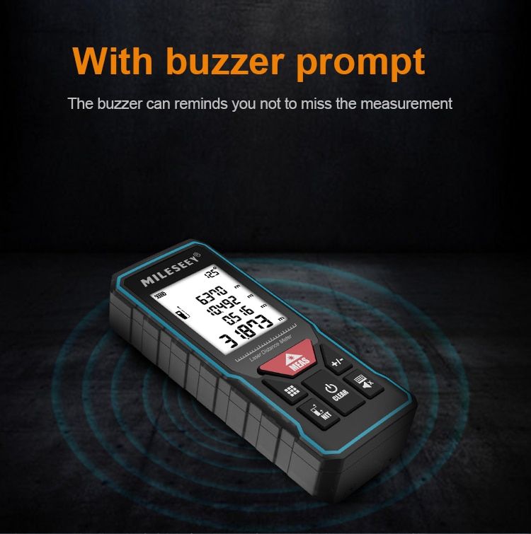 ★Mileseey★ 100M laser distance meter Laser Rangefinder Rechargeable ...