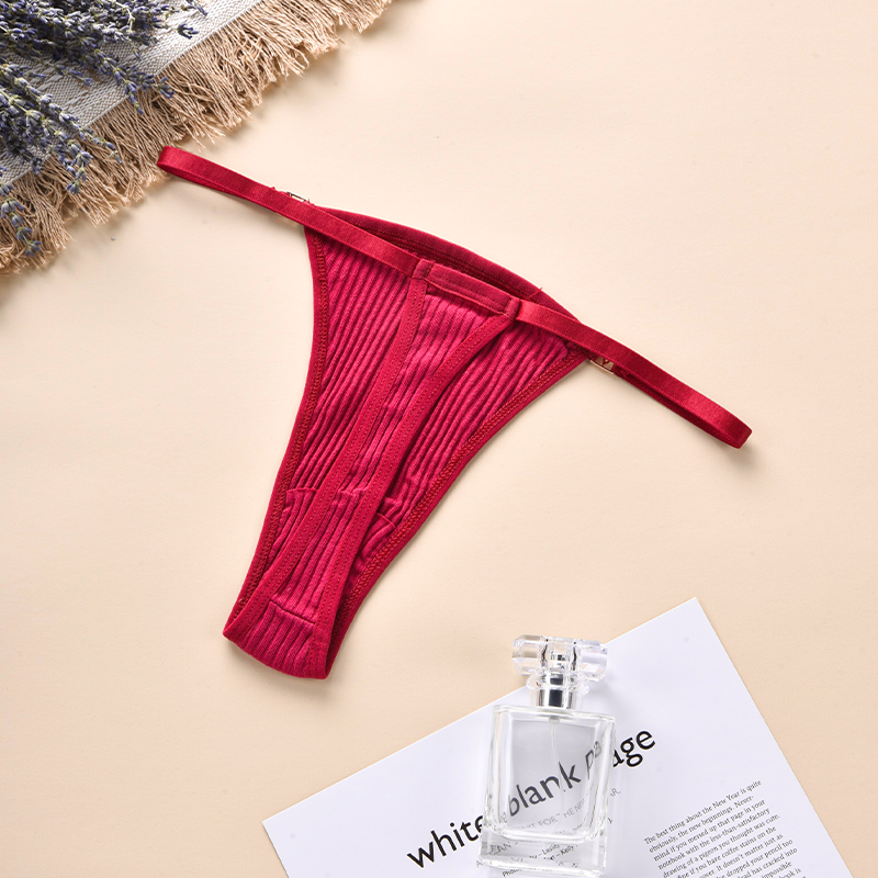 AMVI Women's Sexy Ribbed Thongs Low Rise Slim Strap G-strings Soft ...