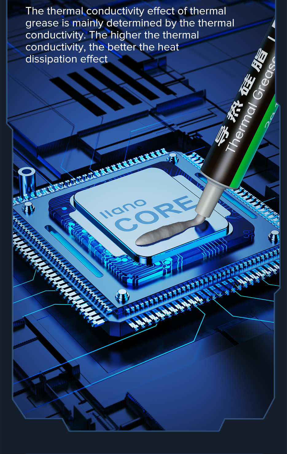 llano Thermal Grease Thermal Paste Compound Carbon for CPU/GPU Chipset ...
