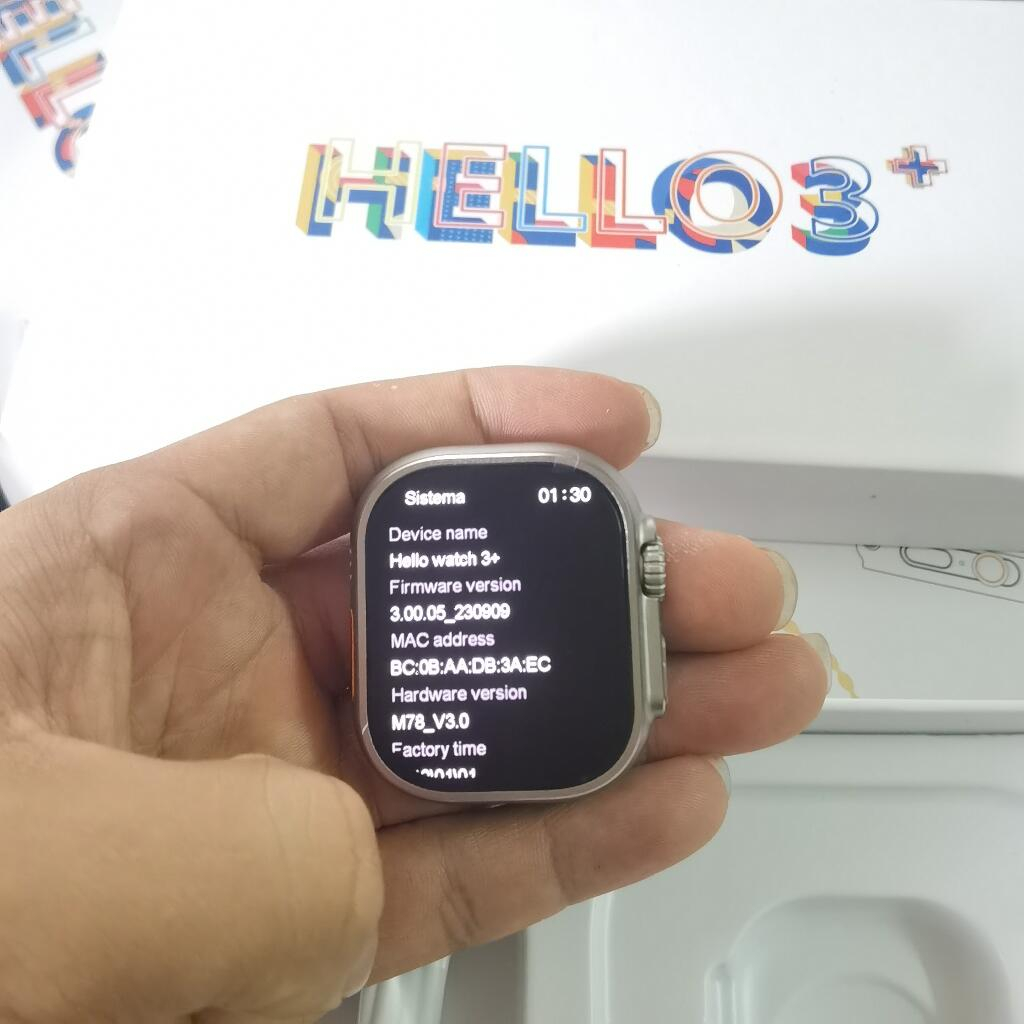 Hello Watch 3+ Smart Watch Men Ultra Max 49mm 1:1 Series