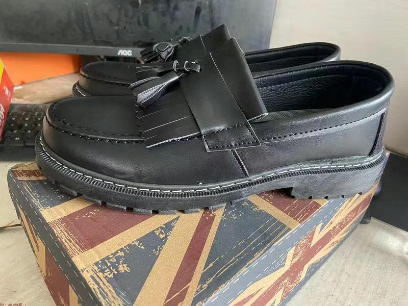 【HIGHQUALIITY】Korean Fashion Loafer For Men Black Formal Work Shoes