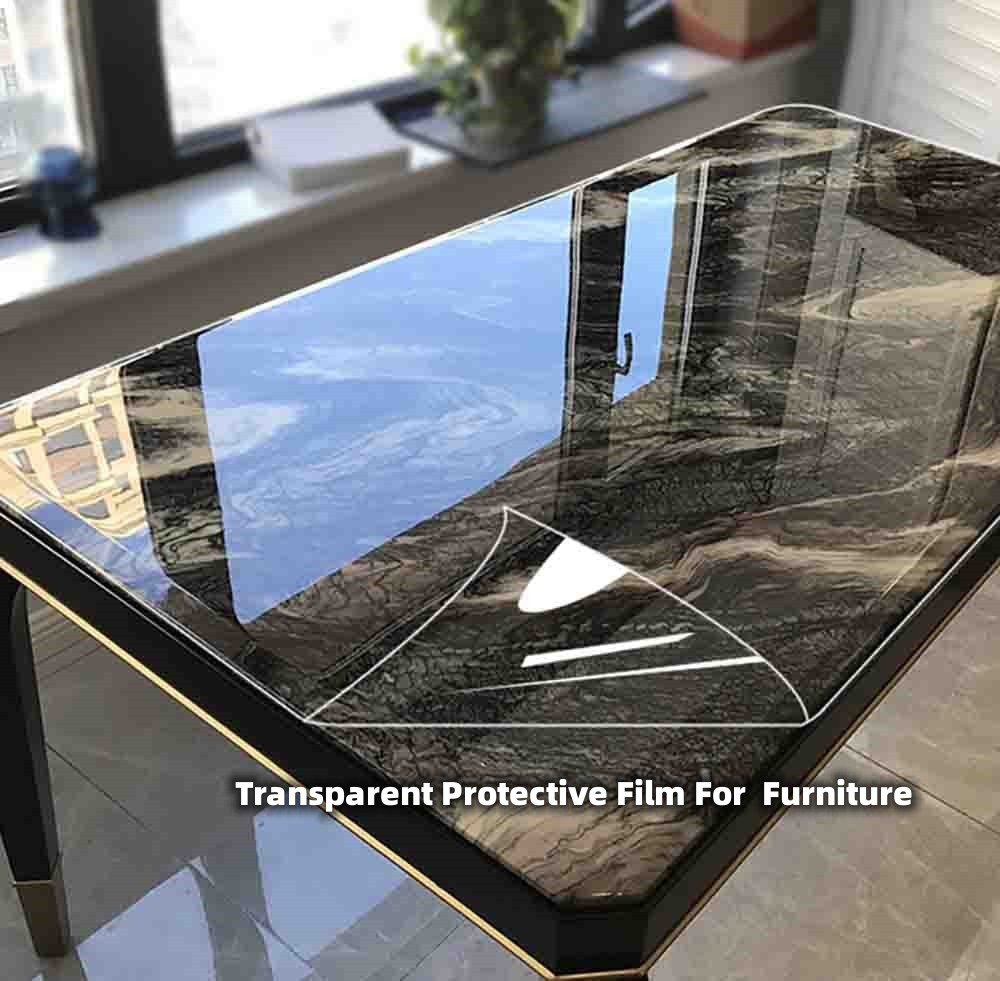Self-adhesive Transparent Film Marble Wood Desktop Protective Film ...