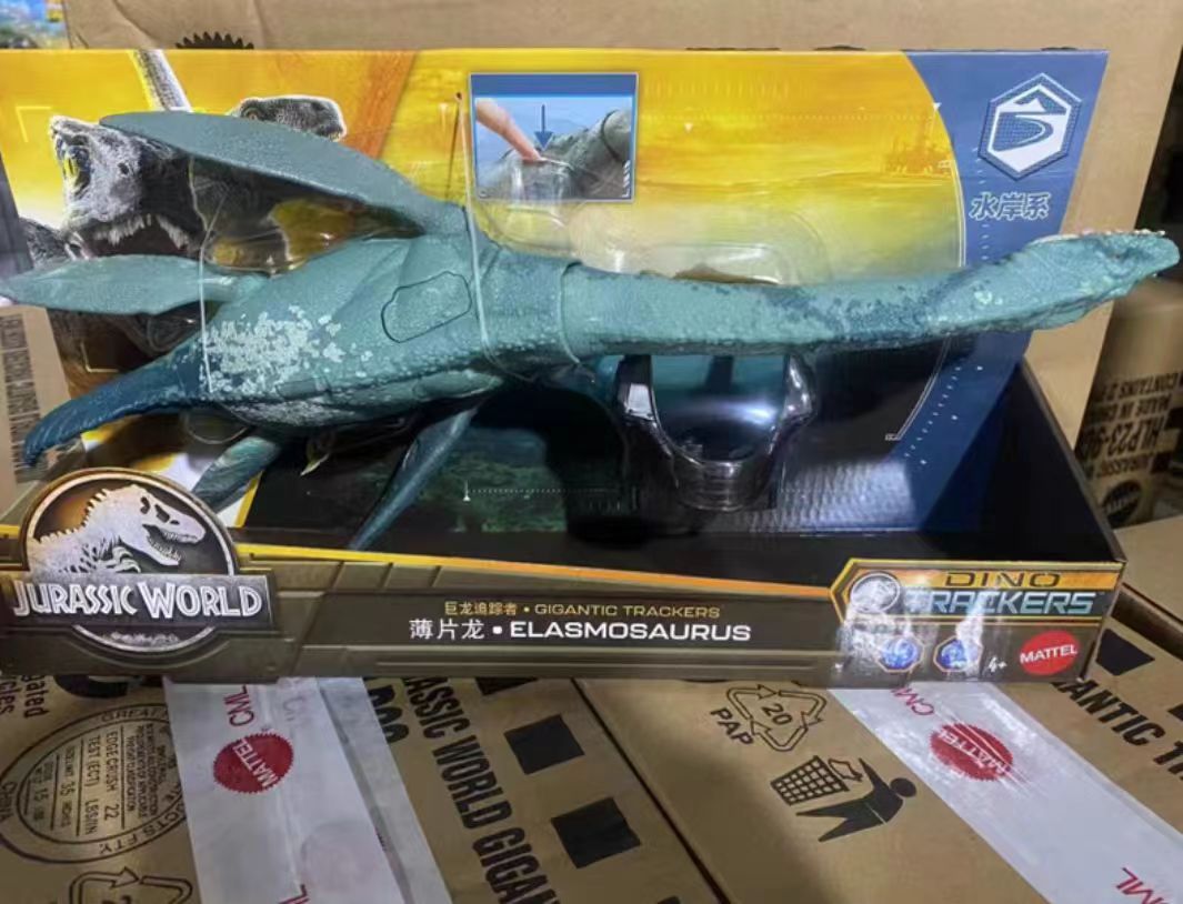 Jurassic World Dinosaur Toy, Elasmosaurus Gigantic Trackers Large ...