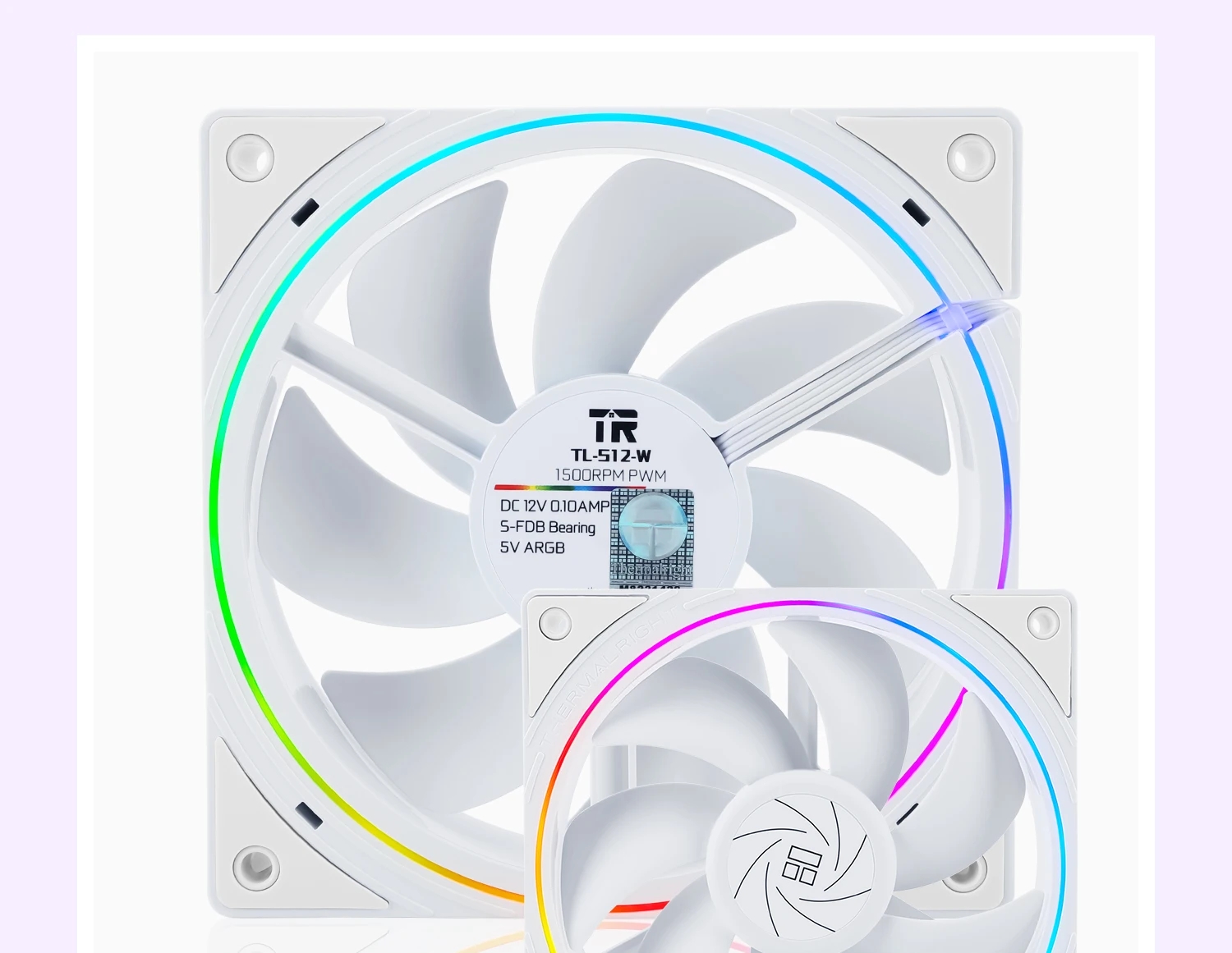 Thermalright TLS12W 5V 3PIN ARGB Aperture PC Case Fan Temperature Control WaterCooling