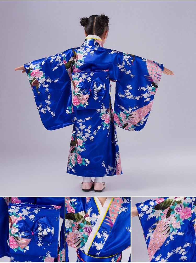Japanese kimono traditional dress female cos performance printed ...