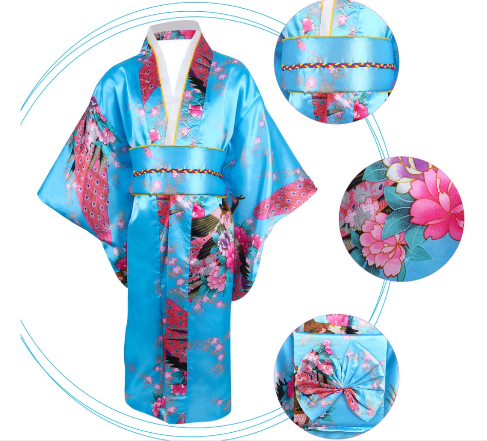 Japanese kimono traditional dress female cos performance printed ...
