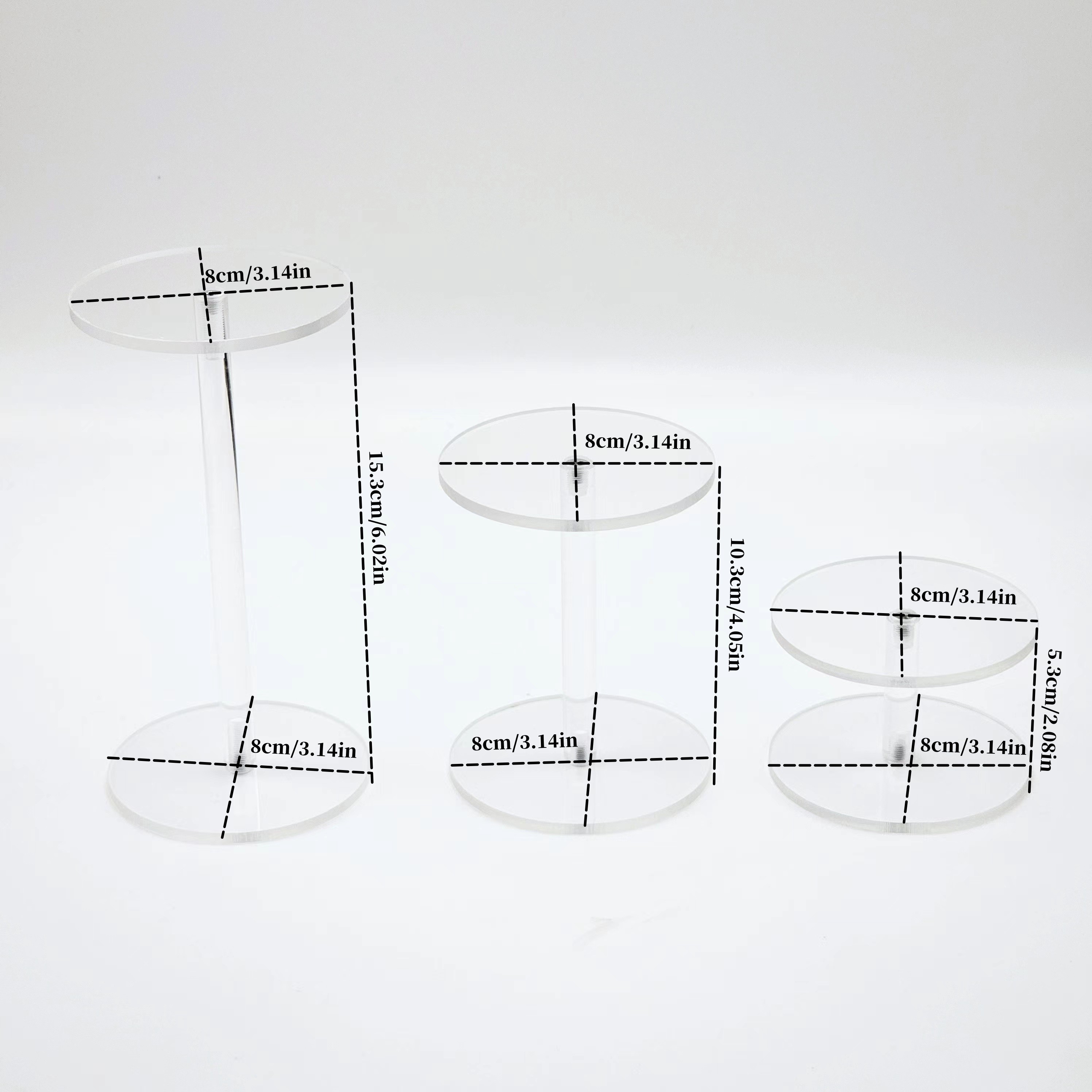Round Acrylic Unit Display Stand Display Stand Doll Display Stand ...