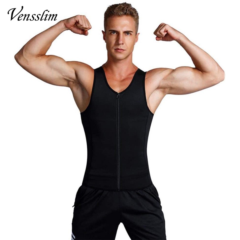 Vensslim Men Shapewear Slimming Body Shaper Compression Shirt with