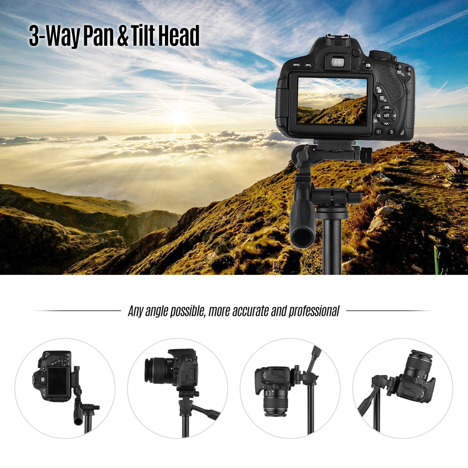 [Fast delivery, great promotion] Andoer Q160HA Professional Video ...