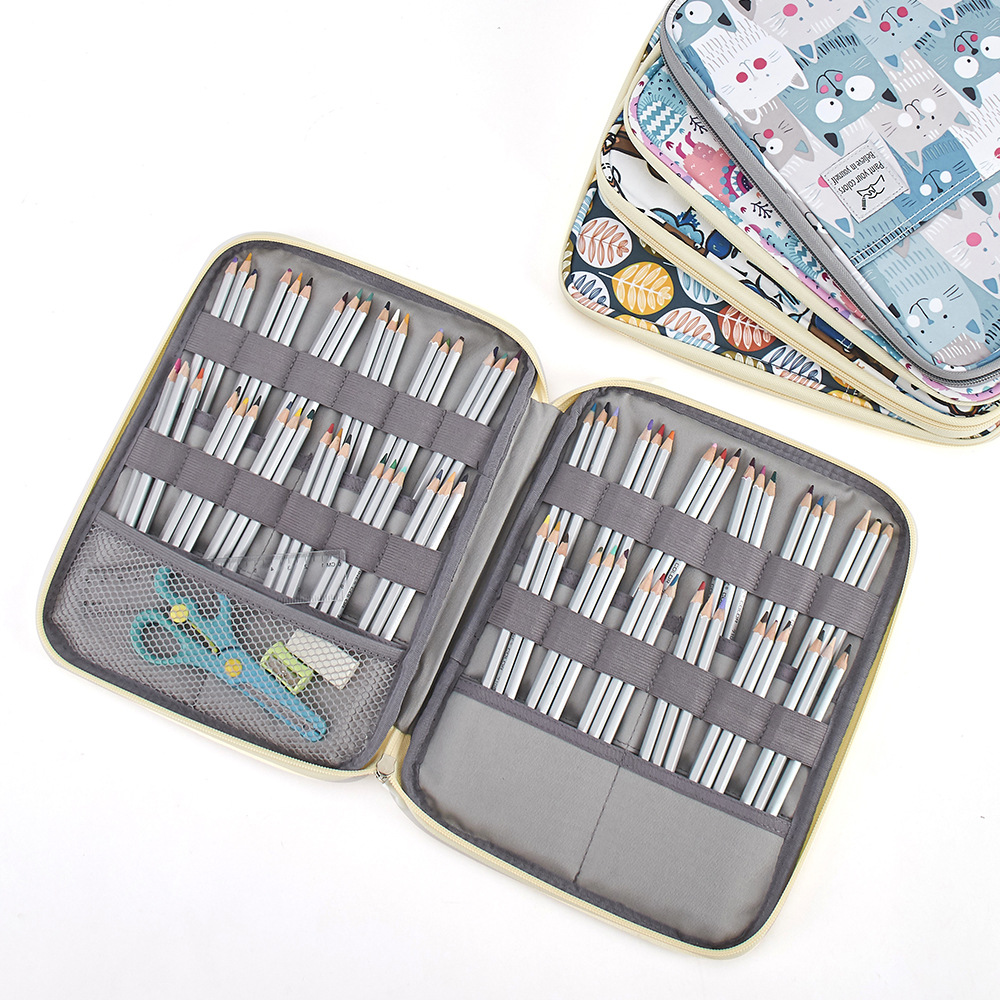 192/96 Slots Colored Pencil Case, Large Capacity Pencil Holder Pen ...