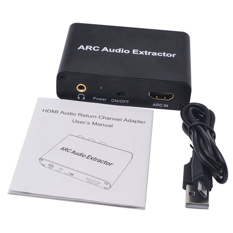 HDMI ARC Audio Extractor DAC ARC L/R Coaxial SPDIF Jack Extractor ...
