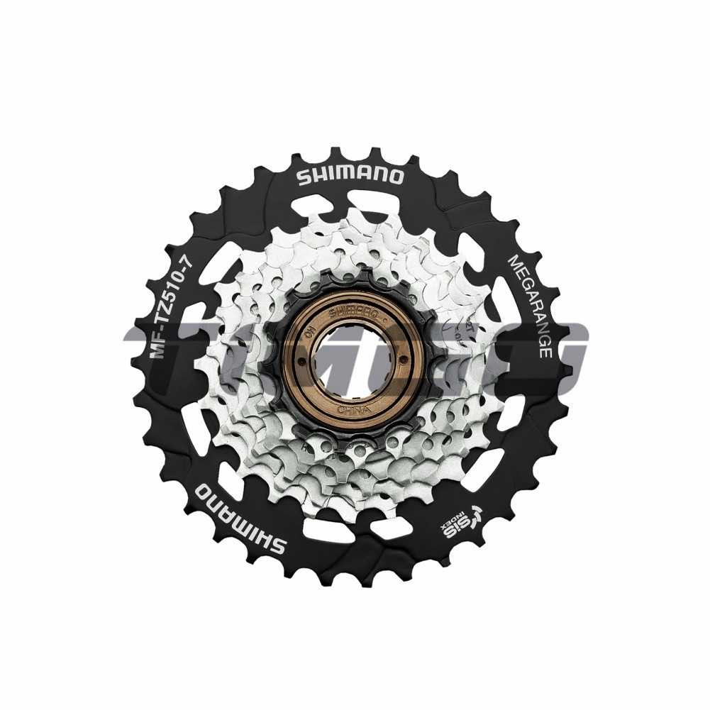Shimano Multiple MegaRange Freewheel MF-TZ510-7 MTB Mountain Bike 7 ...
