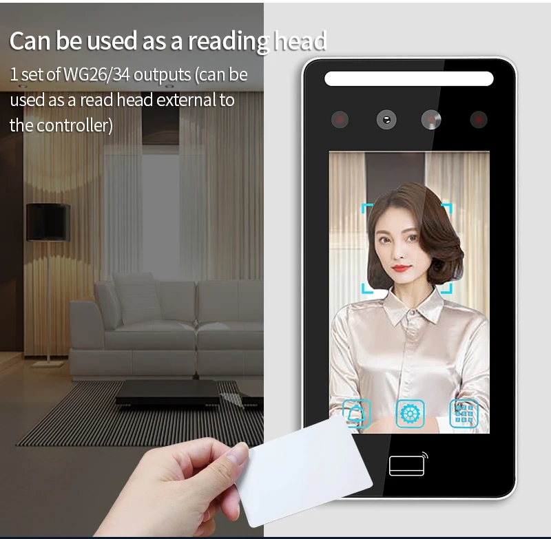 5-inch Outdoor Tuya Smart Wifi Dynamic Face Recognition Access Control ...