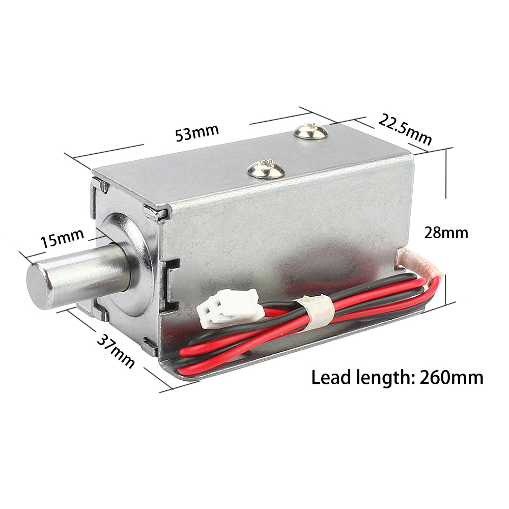 DC 12v2A Small Electric Lock Cabinet Lock Electric Bolt Lock Electronic ...