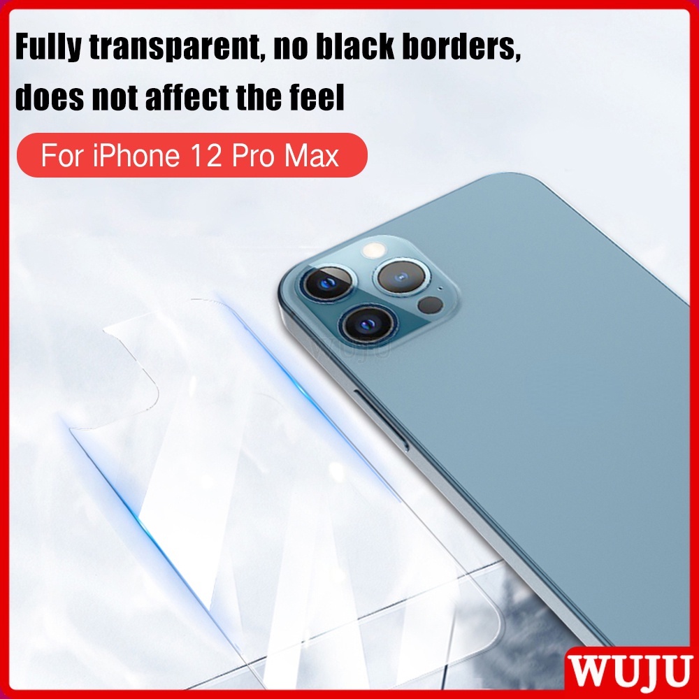 WUJU Scratch Resistant Ultra-clear Back Tempered Glass Screen Protector ...