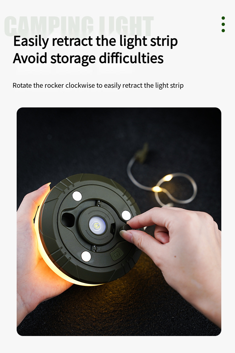 LED storage camping light string outdoor atmosphere light chandelier ...