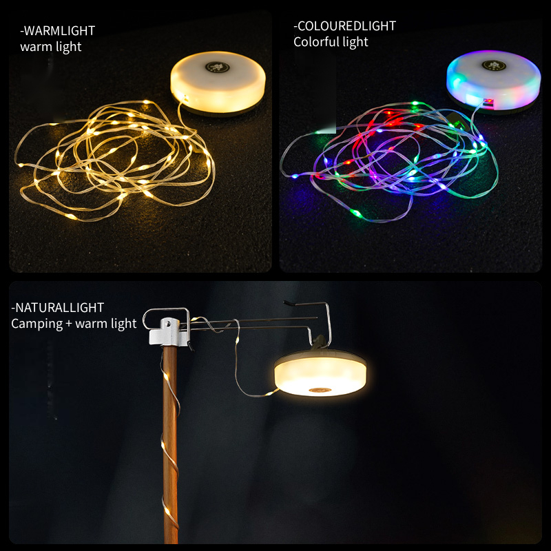 LED storage camping light string outdoor atmosphere light chandelier ...