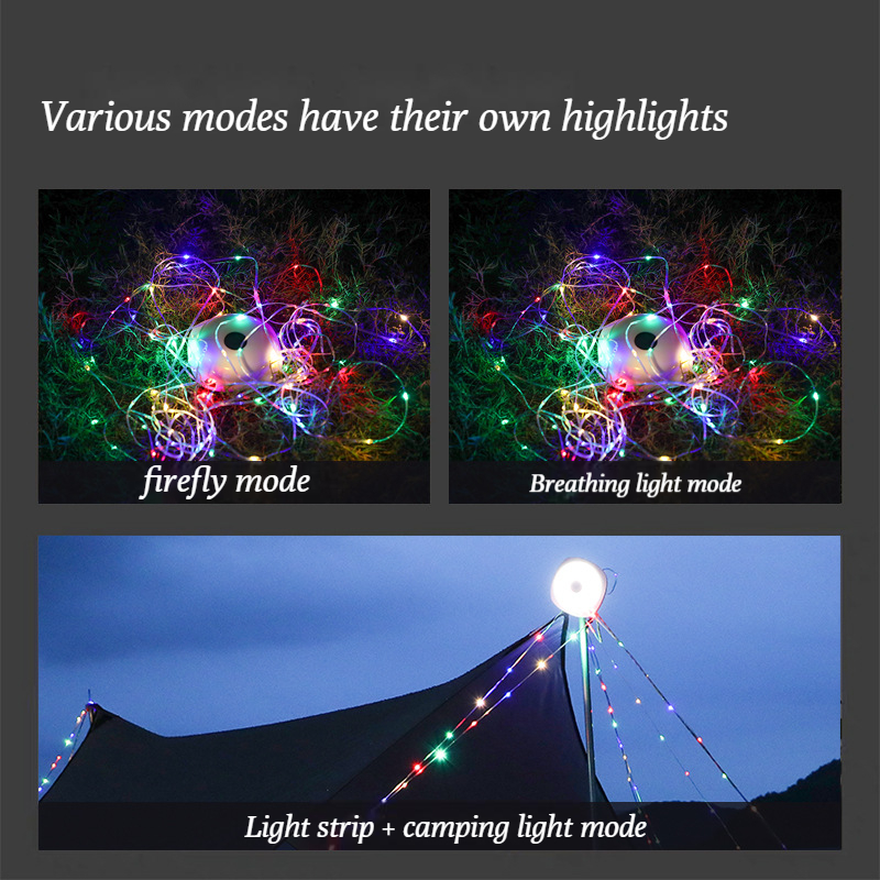 LED storage camping light string outdoor atmosphere light chandelier ...