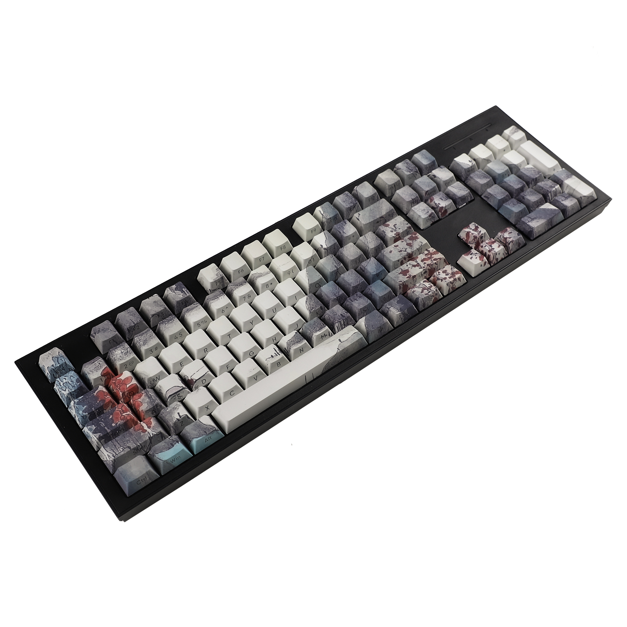 134 Keys Side-lit Shine Through Keycap ANSI ISO PBT Double Shot Cherry ...