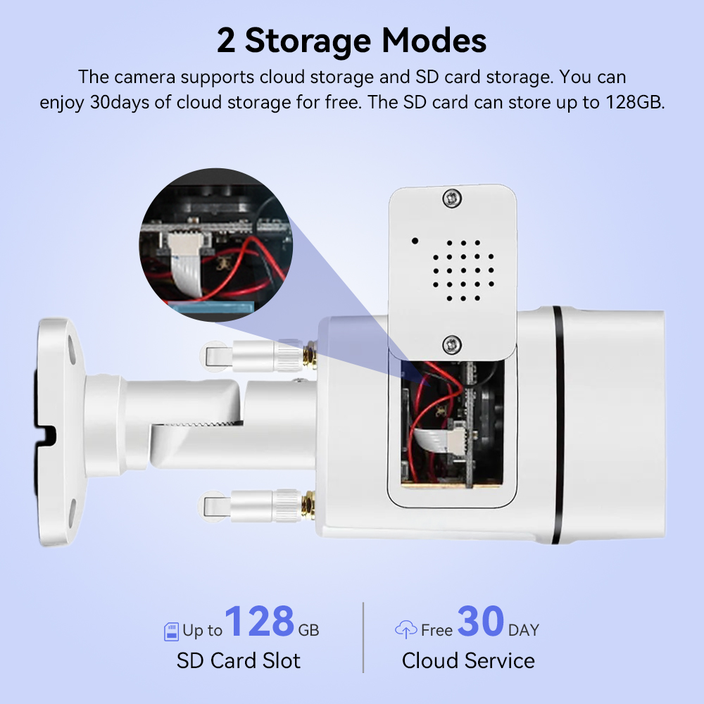 Hamrol 5MP HD Wifi IP Camera Wireless Outdoor CCTV Waterproof Night ...