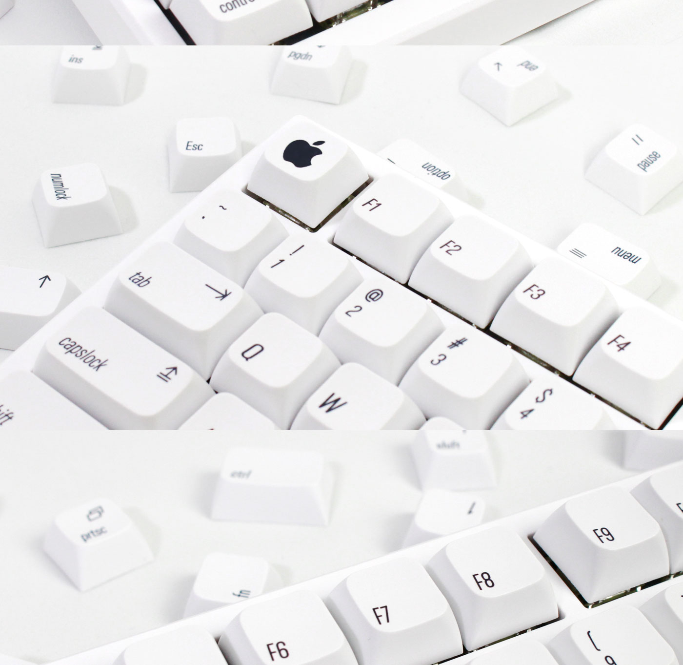 GMK apple style Keycap, 138 Keys PBT Keycaps XDA Profile DYE-SUB ...