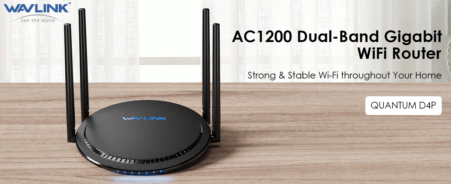 WAVLINK AC1200 Dual Band WiFi Router Wireless Internet Router for