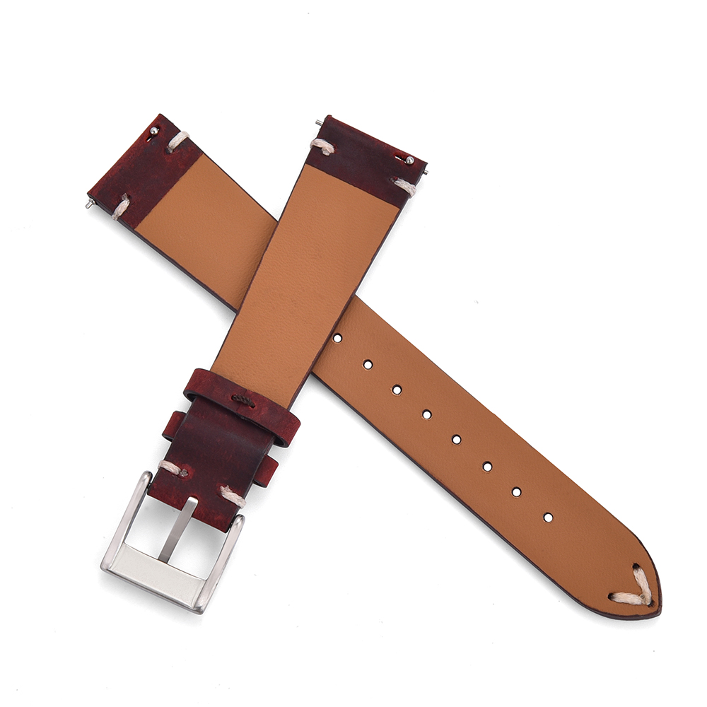 Premium Quality Quick Release Watch Band For Men Women 18mm 20mm 22mm Watchband Genuine Leather 4919