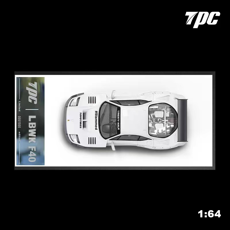 TPC 1:64 Model Car Ferrari F40 LBWK Alloy Die-Cast Sport Vehicle ...