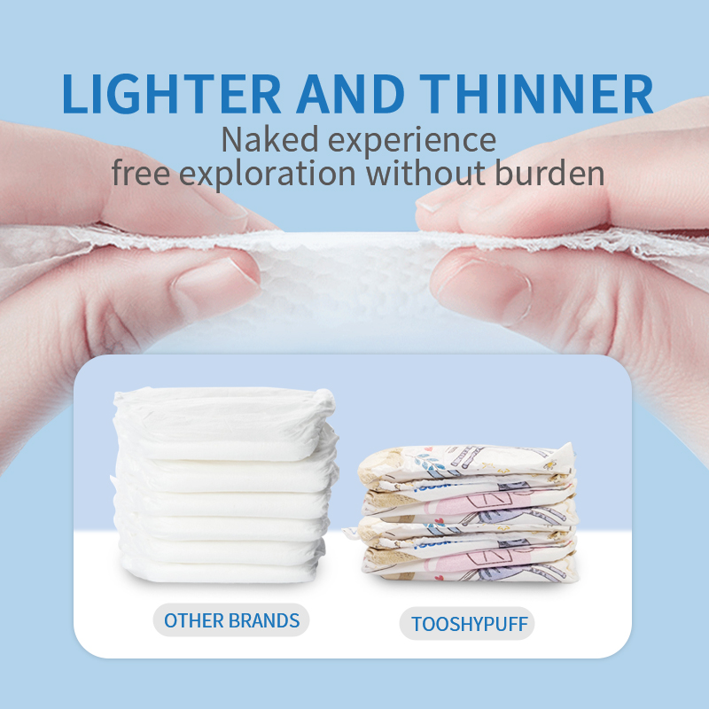 TOOSHYPUFF 50pcs Baby Diaper Korea Ultra thin Diaper All Size NB S M L ...