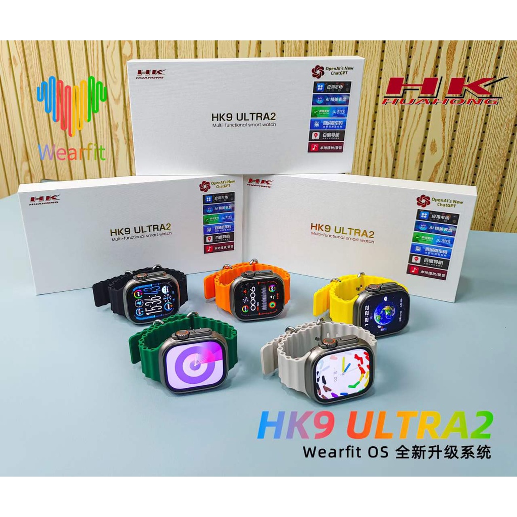AMOLED HK9 Pro Plus Ultra 2 Smartwatch 2GB Storage HK8 Pro Max Gen2 ...