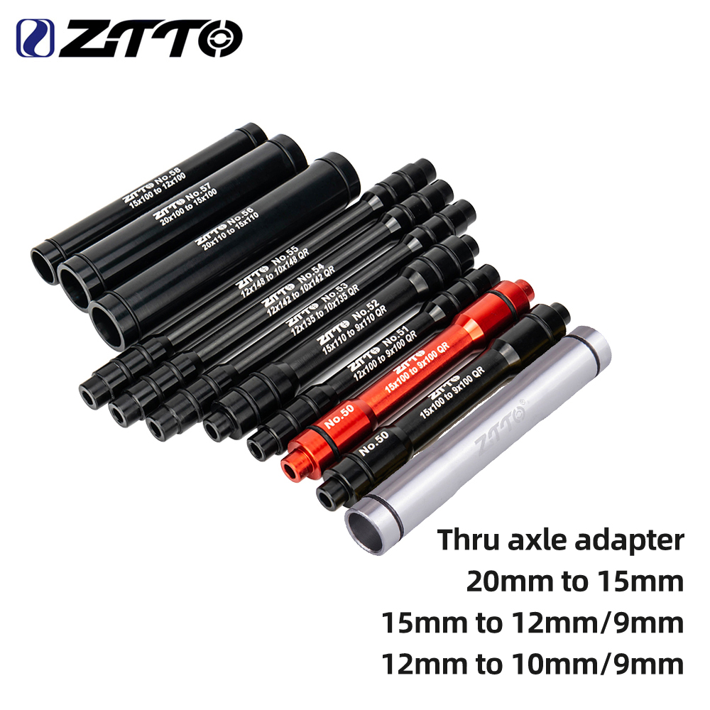 ZTTO MTB Road Bike Front Rear Wheel Thru Axle Adapter 20mm to 15mm TA