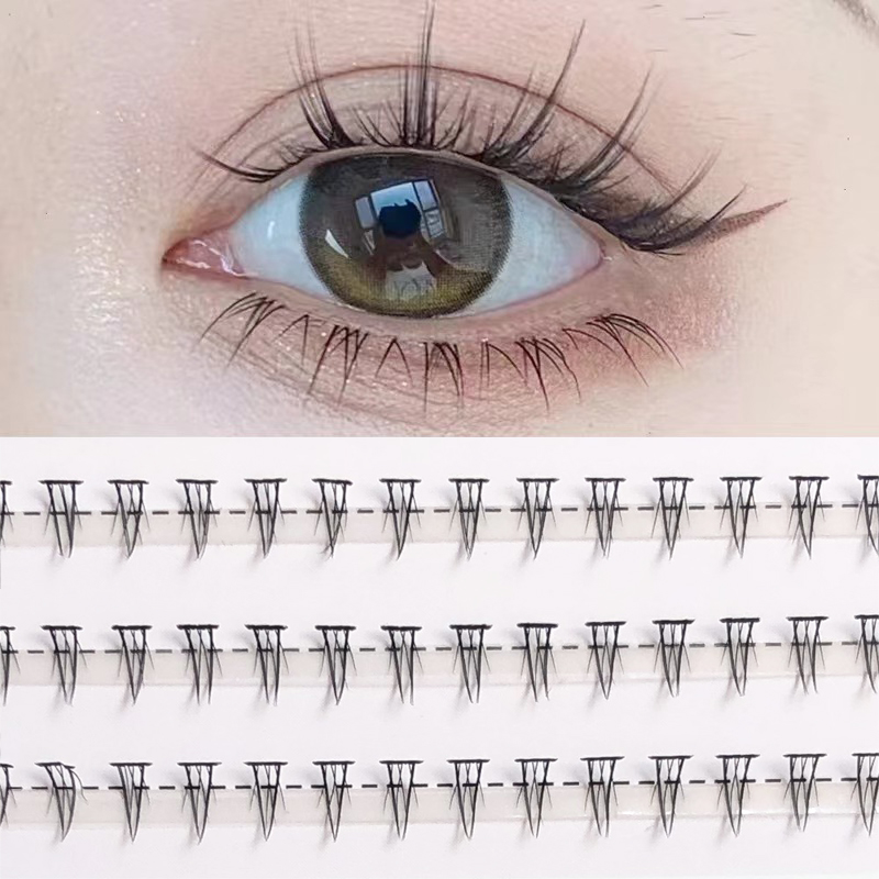 Lvcheryl Under Lashes Natural Lower Eyelashes Extension Bottom Handmade ...