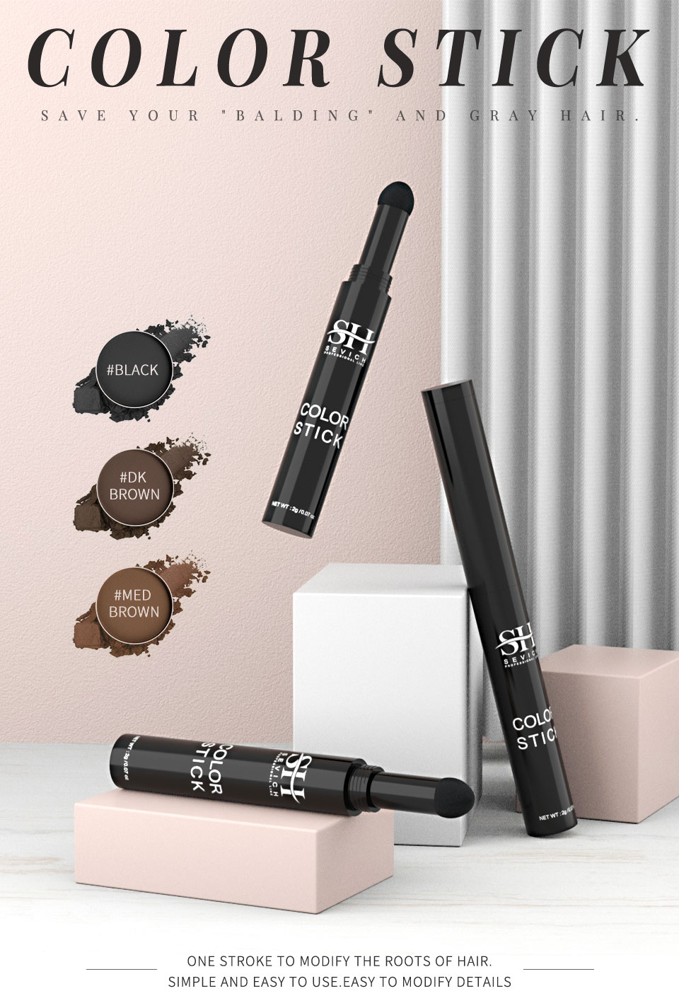 SEVICH Hairline Hair Shadow Pen Trimming Hairline Edge Waterproof ...