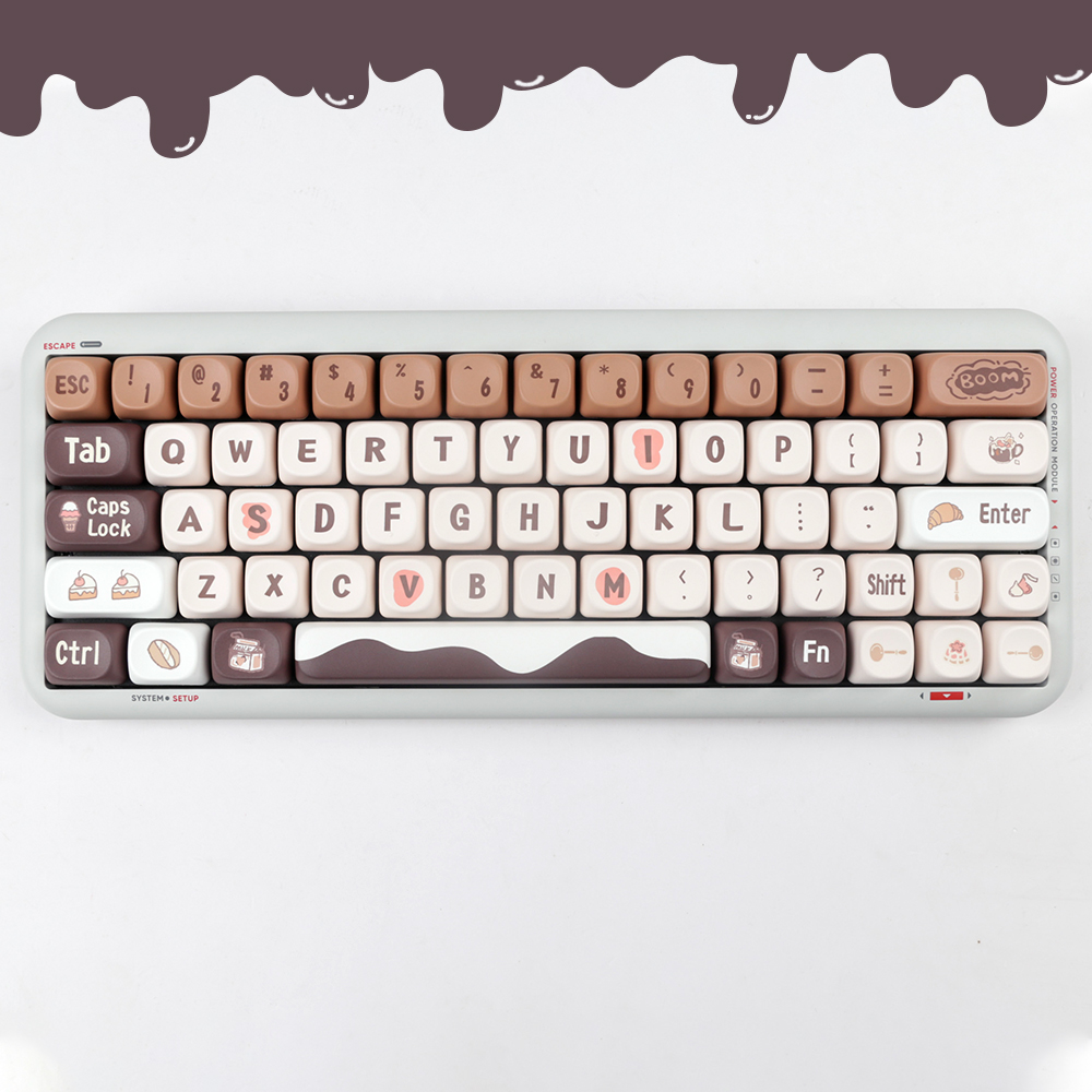 PBT Toffee Rabbit Keycaps 139Keys/Set MOA Profile DYE-SUB DIY Custom ...