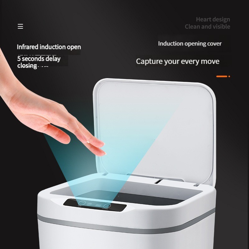 Intelligent garbage cans 18L-20L large capacity induction garbage cans ...