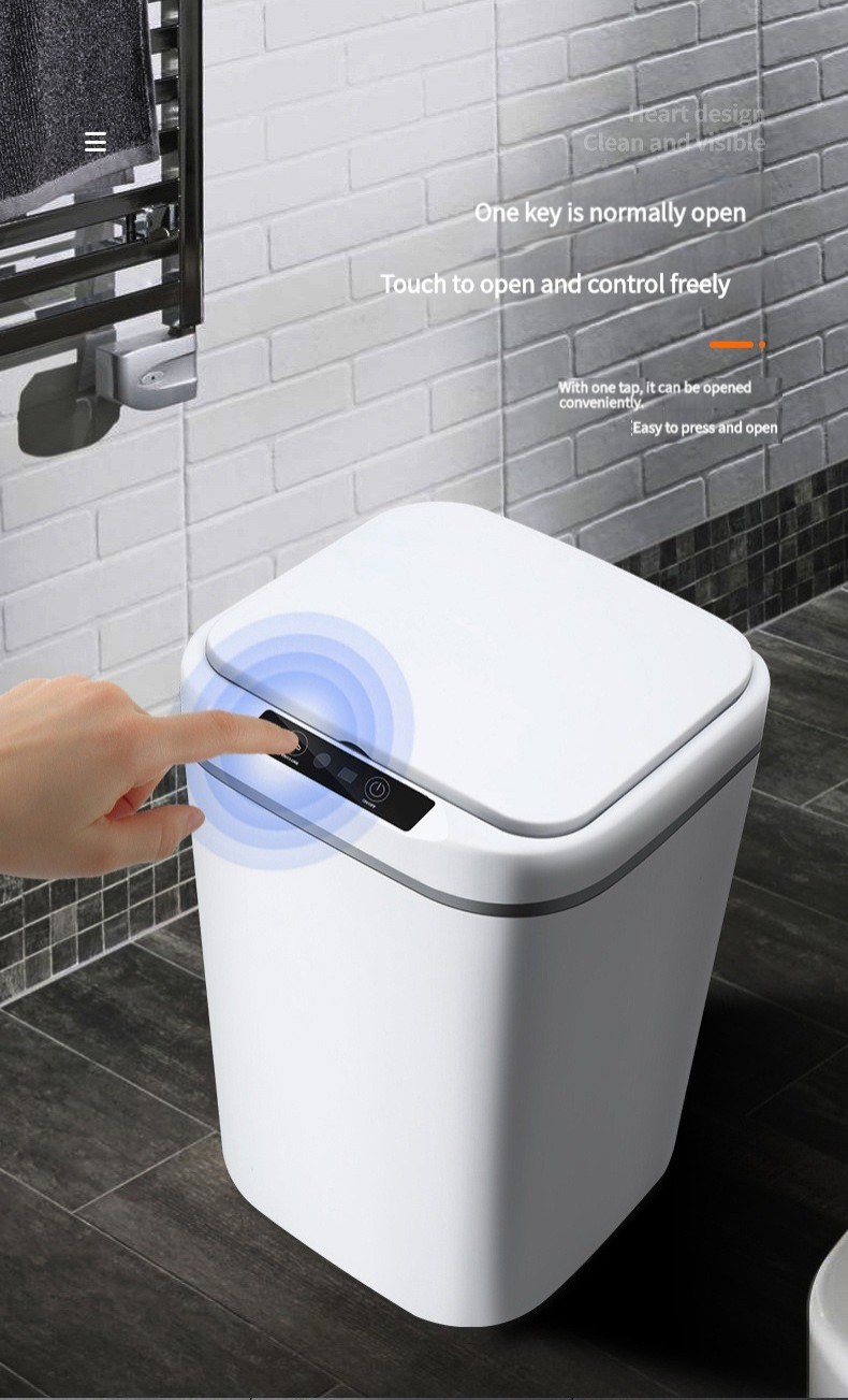 Intelligent garbage cans 18L-20L large capacity induction garbage cans ...