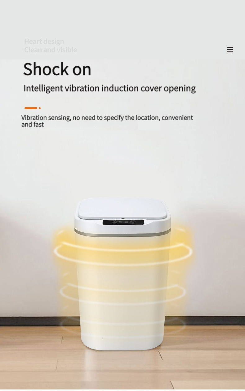 Intelligent garbage cans 18L-20L large capacity induction garbage cans ...